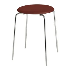Dot stool leather, Chestnut