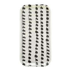 Dot tray 22x43 cm, Black-white