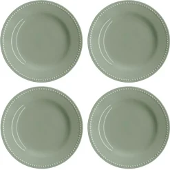 Dots small plate 22 cm 4-pack, Green