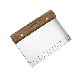 Dough scraper with wooden handle, Rosewood-stainless steel