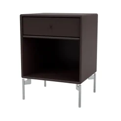 Dream bedside table, Balsamic 160, chrome legs
