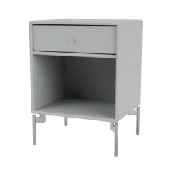 Dream bedside table, Fjord 02, chrome legs