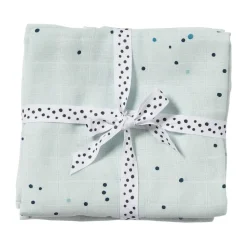 Dreamy Dots baby blanket 120x120 cm 2-pack, Blue