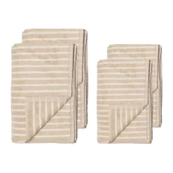 Drift bath towel 70x140 cm, Beige-white