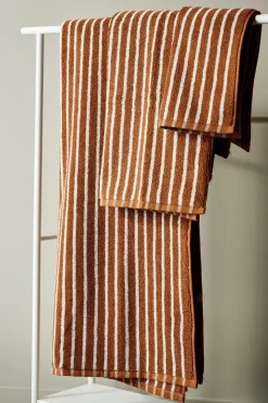 Drift bath towel 70x140 cm, Brown-white