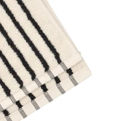 Drift bath towel 70x140 cm, White-black