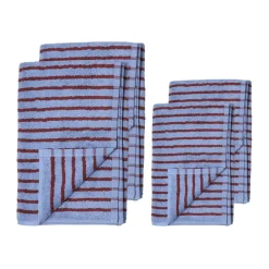 Drift towel 50x70 cm, Blue-red
