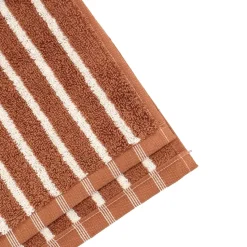 Drift towel 30x50 cm, Brown-white