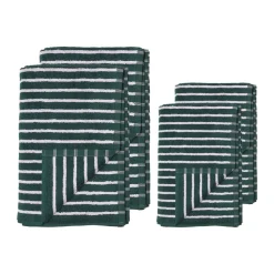 Drift towel 50x70 cm, Green-purple