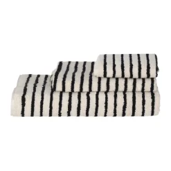 Drift towel 50x70 cm, White-black