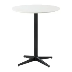 Drop coffee table Ø60 cm, White-lava grey