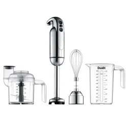 Dualit hand blender with accessories, Stainless steel