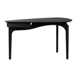 Duende desk 67.1x130 cm, Black oak