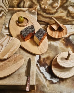 Dune 03 cake plate 23,5x29 cm, Ash