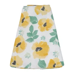 Eden waxed tablecloth Ø180 cm, Yellow