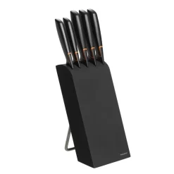 Edge knife block with 5 knives, black