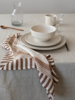 Ella napkin 50x50 cm, Hazelnut