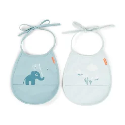 Elphee Tiny bib 2-pack, Blue