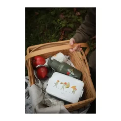 Elsa Beskow Tomtebobarnen lunch box 8x18.5 cm, Brown-white