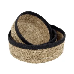 Emil bread basket 3-pack, nature-black