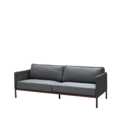 Encore 3-seater sofa, Cane-Line airtouch bordeaux/dark grey