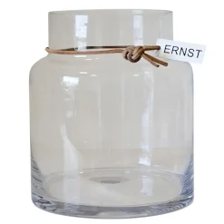 Ernst glass vase H18cm Ø12.5cm, clear