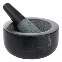 Ernst mortar black granite, Large Ø14 cm