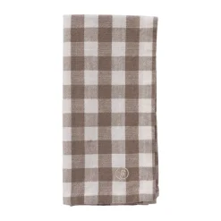 Ernst napkin checkered 40x40 cm, Mole-white