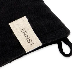 Ernst oven glove cotton, Black