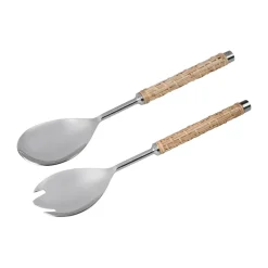 Ernst salad servers braided handle 2 pieces, Seagrass, 28 cm