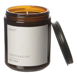 Ernst scented candle in glass with lid Ø9 cm, Night hyacinth