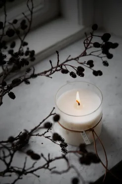 Ernst scented candle in glass with band Ø8 cm, Time to do nothing