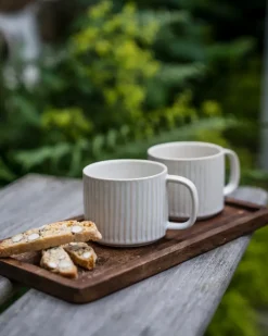 Ernst teacup grooved 36 cl, Off-white