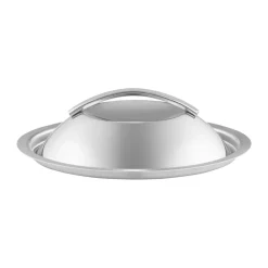 Eva Trio curved lid recycled stainless steel, Ø16 cm