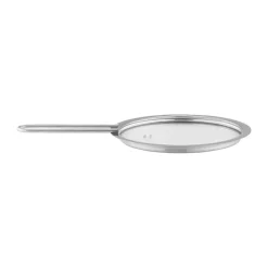 Eva Trio glass lid recycled stainless steel, Ø13 cm