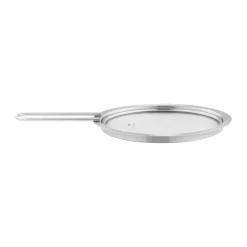 Eva Trio glass lid recycled stainless steel, Ø16 cm