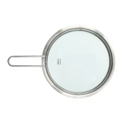 Eva Trio glass lid recycled stainless steel, Ø20 cm