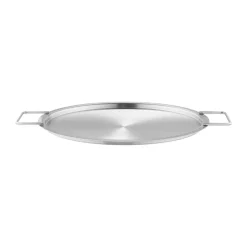 Eva Trio plate cover recycled stainless steel, Ø28 cm