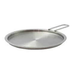 Eva Trio plate cover recycled stainless steel, Ø20 cm