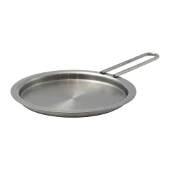 Eva Trio plate cover recycled stainless steel, Ø13 cm