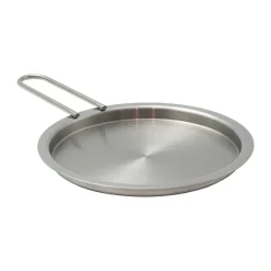 Eva Trio plate cover recycled stainless steel, Ø16 cm