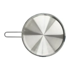 Eva Trio plate cover recycled stainless steel, Ø24 cm