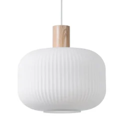 Fair ceiling lamp Ø30 cm, Frosted glass-ash