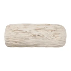 Falda smocked bolster cylinder cushion, Undyed