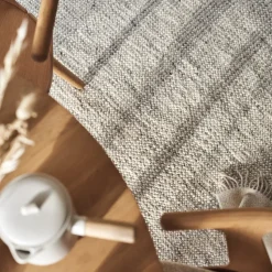 Fawn wool carpet white, 200x300 cm