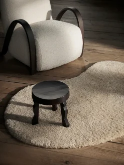 Faye stool, Dark Stained Mango