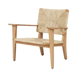 F-chair Outdoor lounge chair, Teak
