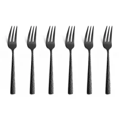 Felicity cake forks 15.6 cm 6-pack, Black