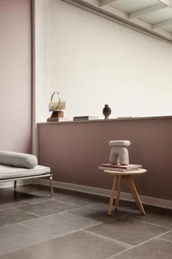 Fin side table 40 cm, Natural oak