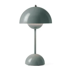 Flowerpot portable table lamp VP9, Stone blue